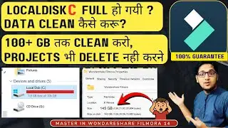 Clear Filmora Extra Data - Render | Proxy | Backup | Downloaded Files #videoediting
