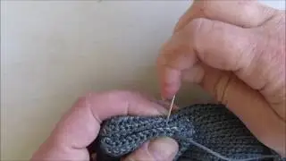 amigurumi   attaching a closed piece on the main piece