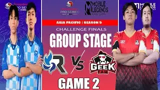 RSG PH VS GEEK FAM ID | GAME 2 AP SPS MOBILE CHALLENGE FINALS GROUP STAGE | ENGLISH