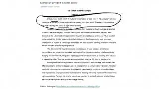 Text Structure Five: Problem Solution