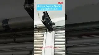 Rolling Shutter Installation #automaticshutter #automation #remotecontrol #installation