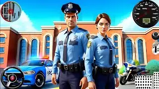 🚓 Police Car Chase Simulator 3D Game - Real Multi-Storey Cars Driver - Android GamePlay