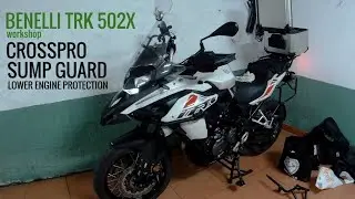 Benelli TRK 502 X - CrossPro Sump Guard Instalation