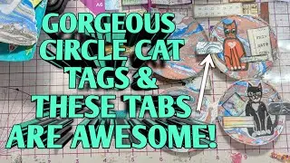 CUTEST EVER CIRCLE CAT TAGS & THE TABS ARE A REVELATION @SunsetCrafts