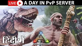 🔴ARK PvP in hindi | Freshly wiped PvP server #arkraid #tufgaming #geonwar