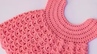 Vestido niña a crochet muy fácil y rápido