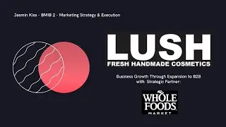 Jasmin Kiss - Lush Expansion Strategy - Marketing Strategy & Execution