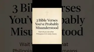 Why 99% of People Misunderstand These 3 Bible Verses. #biblestudy #scriptureexplained #shorts