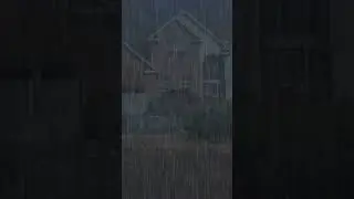 Fall Sleep with Heavy Rain on Roof, Rain at Night  #cozythunderrain, #rain