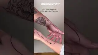 Matching tattoos for couples #arts #love #valentine #couples #asmr #shorts #viral #music