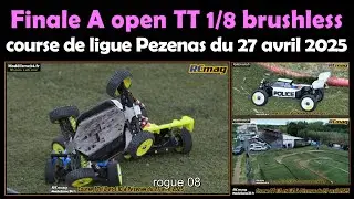 Finale A brushless open TT 1/8 - Course de ligue à Pezenas du 27 avril 2025