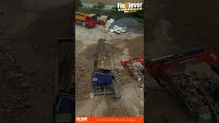 FleXiever SKID 3 fractions screener screening rubble / afzeven steenpuin - Criblage de gravats.