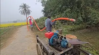 নতুন শ্যালো মেশিন দিয়ে সবথেকে বড় পুকুর থেকে কোথায় জল দিলাম। Mr Sajedar