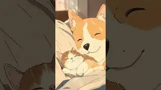 Soft Morning with Piano &ndash; Cozy Dog & Cat Moments on the Bed 🐾🎹 #slowmorning #gentlemoments