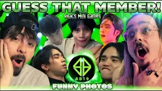 AMERICAN STREAMER GUESSES THE NAME OF EACH SB19 MEMBER USING FUNNY PICTURES | Rick's Mini Games #1