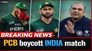 Pakistan Boycott India Match | Pak Cricket Ko Lag Sakta Hai Bada Jhatka #t20worldcup #indvspak #icc