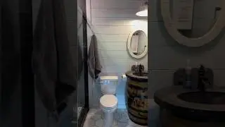 Mancave Garage Bathroom 🚿 #mancave #mancavedecor #garage #garagedesign #bathroomdesign #bathroom