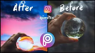How to create a Lensball edit in Picsart ( Android)