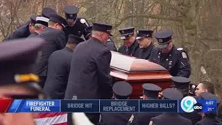Multiple Central New York fire departments attend Binghamton firefighter's funeral