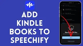 Как добавить книги Kindle в Speechify (2024) | Добавить книги Kindle в Speechify