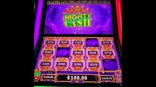 FOREVER BONUS! $100 BET MASSIVE JACKPOT HANDPAY WIN MIGHTY CASH ULTRA - LIVE CASINO BALTIMORE 50c