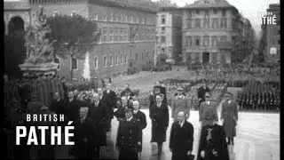 Chamberlain In Italy - Rome War Memorial (1939)