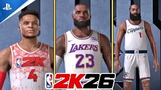 NBA 2K26 - All Current NBA Players Face Scans + Free Agents [PS5 ]