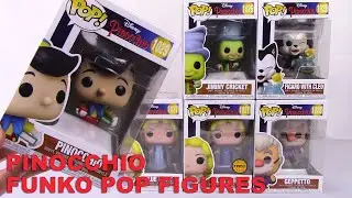 Funko POP Figures Disney PINOCCHIO (Set of 5 w/Figaro, Geppetto+) Vinyl Toy Review - BBToyStore.com