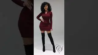 Coraline Long Sleeve Ribbed Knitted Bodycon Mini Dress