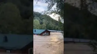Asheville rivers swelled to highest levels in history during Helene #shorts
