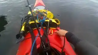 Water wolf 2.0 fishing camera test trolling by kayak on river clyde UK