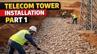 Telecom Tower Installation Process | Foundation to PCC Work | Part 1