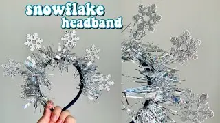 DIY Snowflake Christmas Headband! | Dollar Tree Christmas Headband | How To Make Christmas Headbands