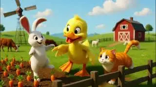 Yellow Duck's Farm Adventure: Old MacDonald Nursery Rhyme | 3D Song for Kids & Nursery Rhymes