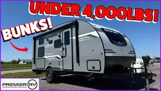 Spacious Bunkhouse Travel Trailer Under 4,000 lbs! Venture Sonic Lite SL169VUD RV Review
