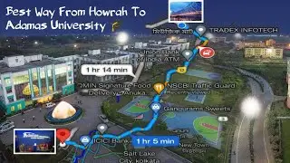 Adamas University Tour | Best Way To Reach Adamas From Horwah | Tri00 Gang #adamasuniversity