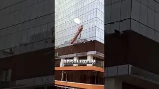 Highrise window cleaner accident