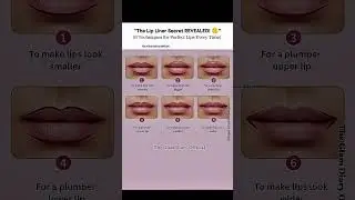 How to Apply Lip Liner😲_6 Techniques for Perfect Lips Every Time#howtoapplylipliner #lipmakeup #ootd