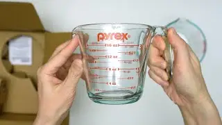 Pyrex Glass Measuring Cup Set Unboxing