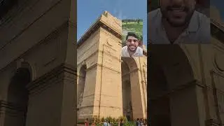 Chilling where history meets hustle 🇮🇳✨ #IndiaGateVibes