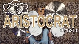George H. Way Aristocrat Studio Drum Set 18/12/14 - Natural Gloss