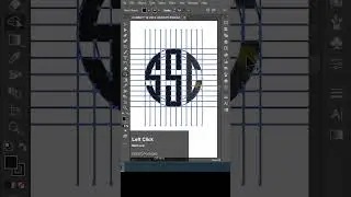 How To Draw Any Letters Logo In Polygon & Circle | Adobe Illustrator Tutorials #shortvideo