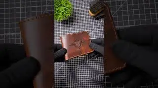 Making a Bifold wallet. Ручная работа. #handmade