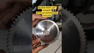 Review Part CVT Jangeby Setelah Pemakaian 6 Bulan #jangeby #pulleyjangeby #rollerjangeby #fyp #viral