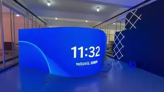 P3.91 Curved-cabinet transition corner screen