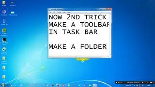 T.3 2 SECRET/HIDDEN TRICKS OF WINDOWS ((SECRET FOLDER/TOOLBAR))