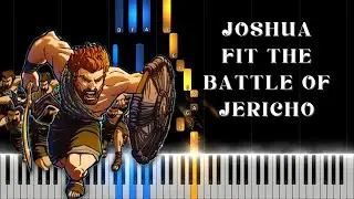 EASY Piano Tutorial for Joshua Fit the Battle of Jericho