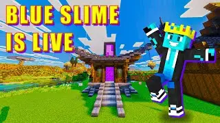 LIVE🛑Let's finish this Nether Portal house ⚔️🔥 | Slime SMP #17