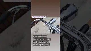 SEPEDA ONTEL JADUL DI RESTORASI JADI KINCLONG @garasisepedabekas. #rakitsepeda #sepedadijual