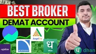 Best Demat Account in India 2025 | Groww vs Upstox vs Zerodha vs DHAN (Charges, Features & Review)